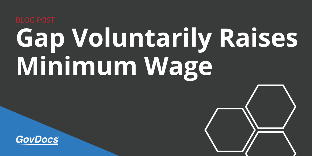 Gap Voluntarily Raises Minimum Wage