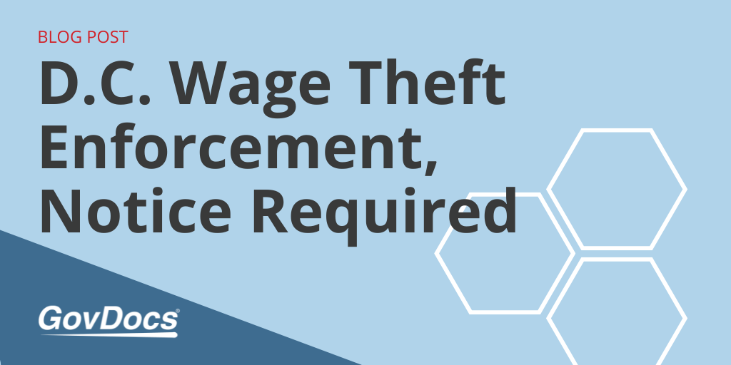 D.C. Wage Theft Enforcement