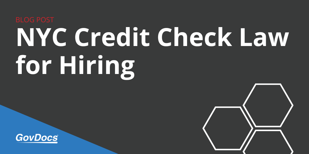 NYC Credit Check Law for Hiring