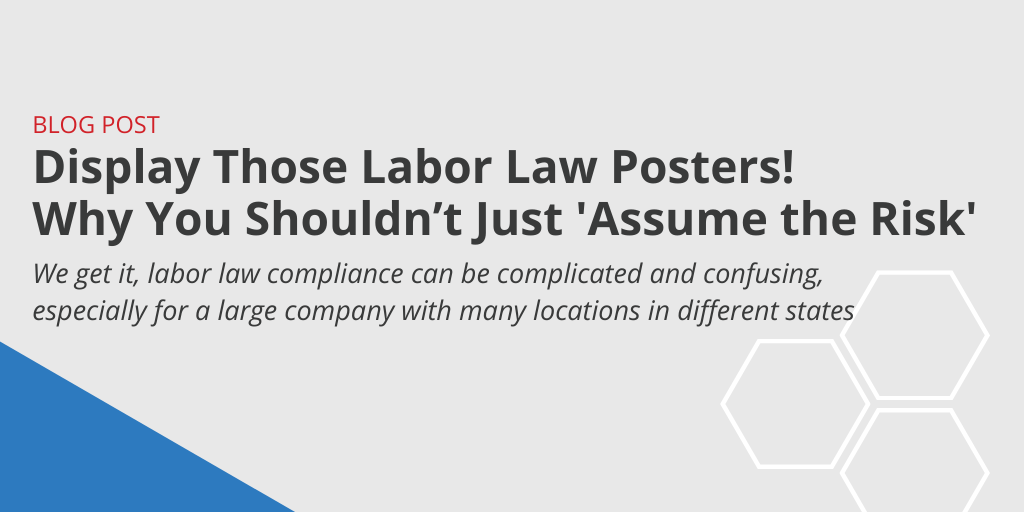 Fines for not displaying labor law posters