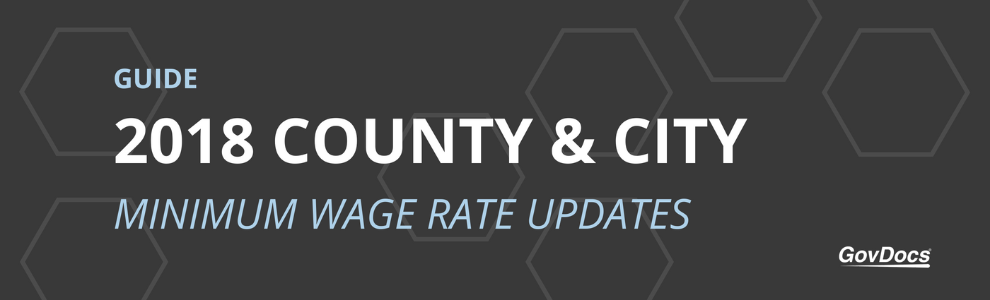 2018 County and City Minimum Wage Updates