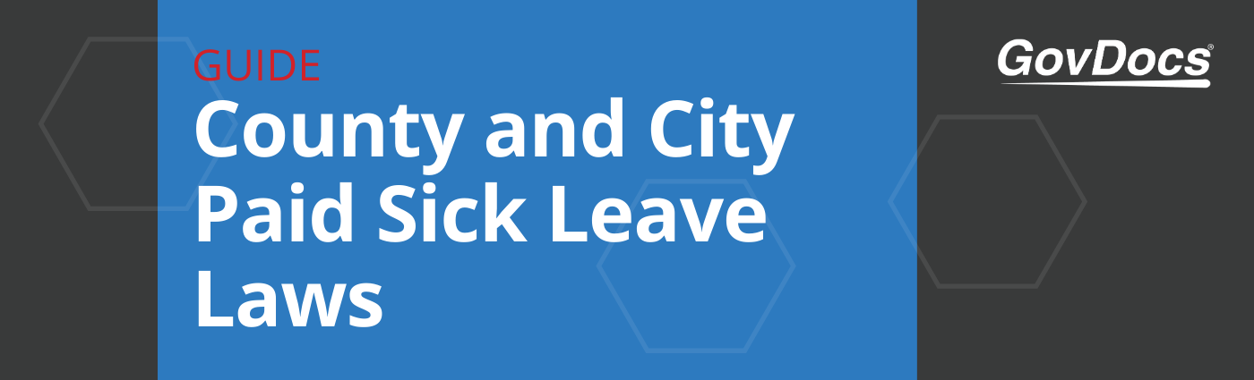 County and City Paid Sick Leave Laws Guide 2020