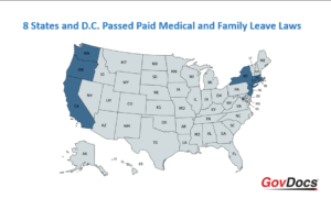 Paid Family and Medical Leave Map September 2019
