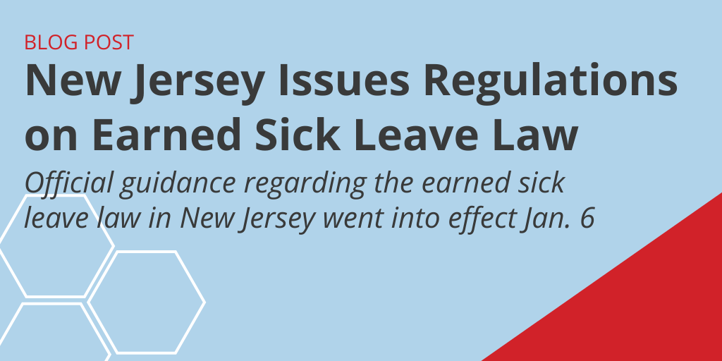 New Jersey Issues Regulations on Earned Sick Leave Law