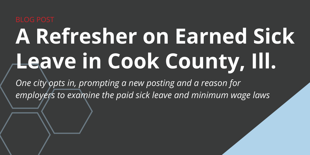 Cook County Paid Sick Leave