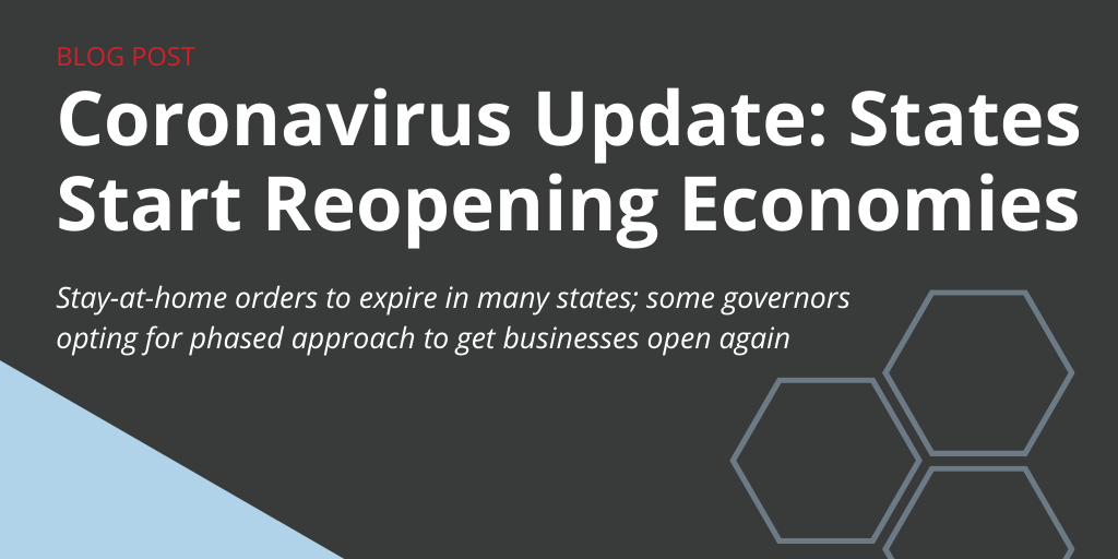 Coronavirus Update: States Start Reopening Economies