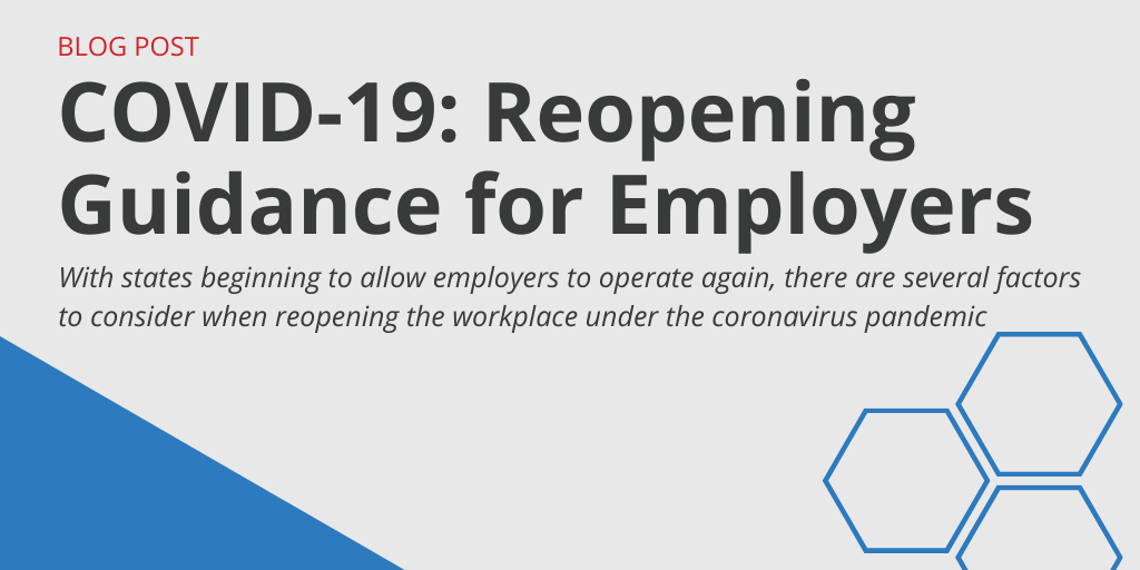 COVID-19: Reopening Guidance for Employers