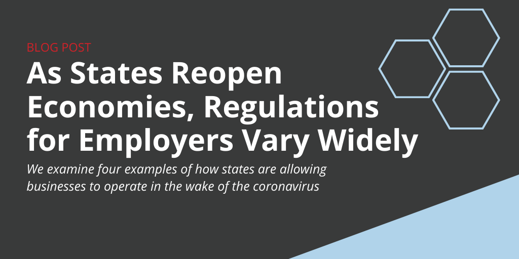 States reopening business regulations
