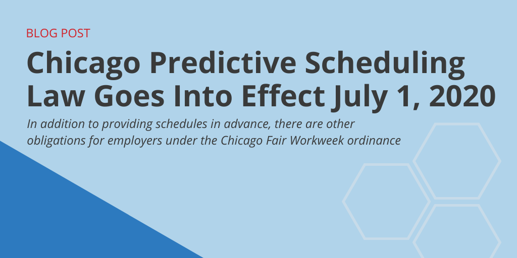 Chicago Predictive Scheduling law