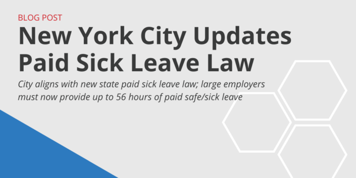 New York City Updates Paid Sick Leave Law - GovDocs