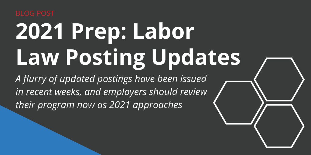 Labor Law Postings Preparing for 2021
