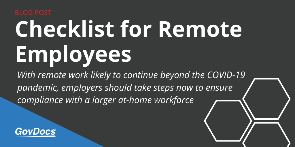 Checklist for Remote Employees