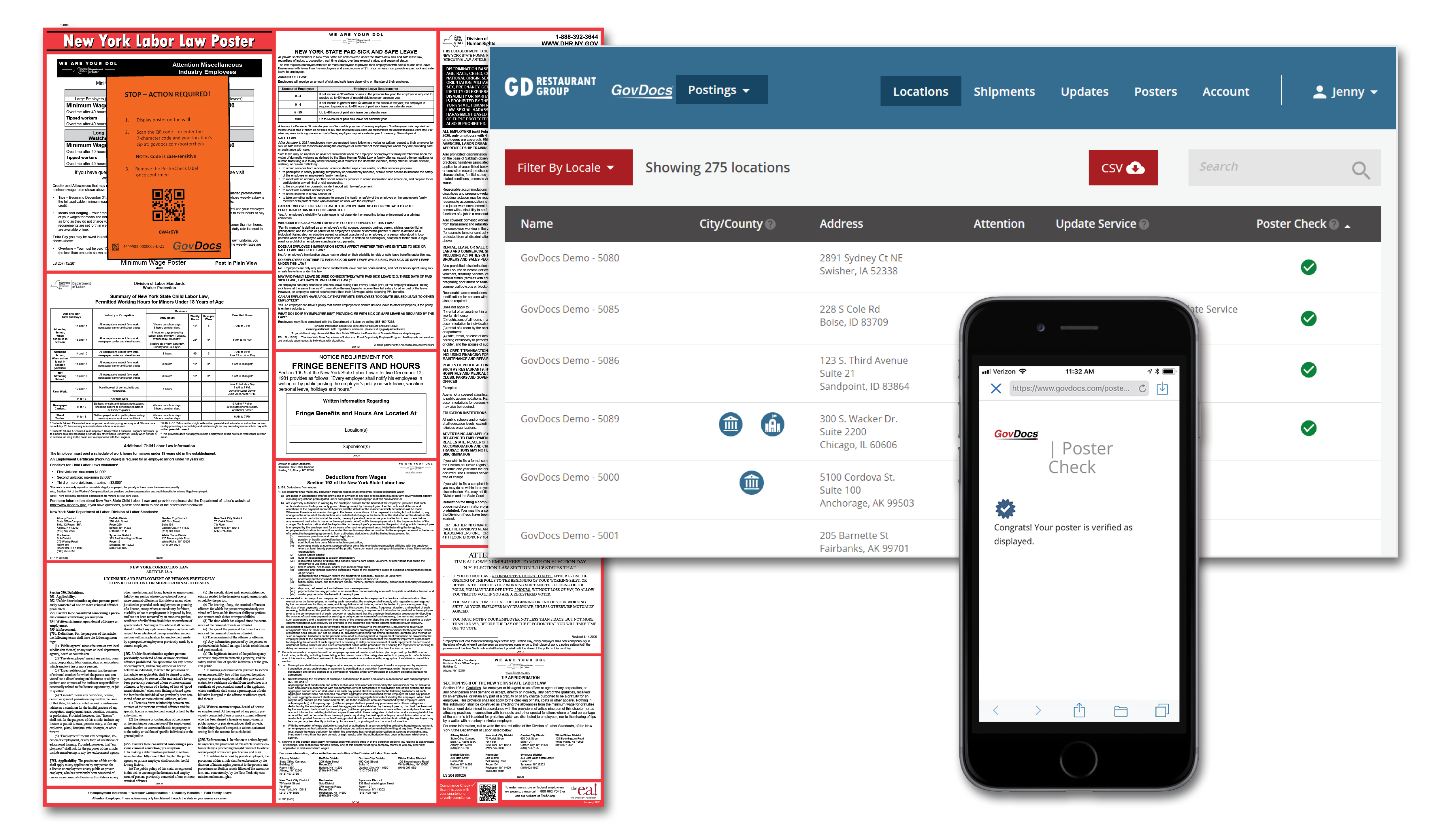 How to verify labor law posters are displayed