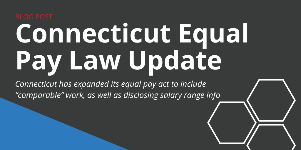 Connecticut Equal Pay Law Update