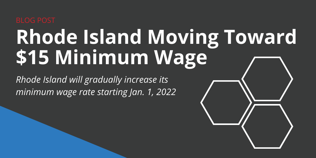 Rhode Island Moving Toward 15 Minimum Wage GovDocs