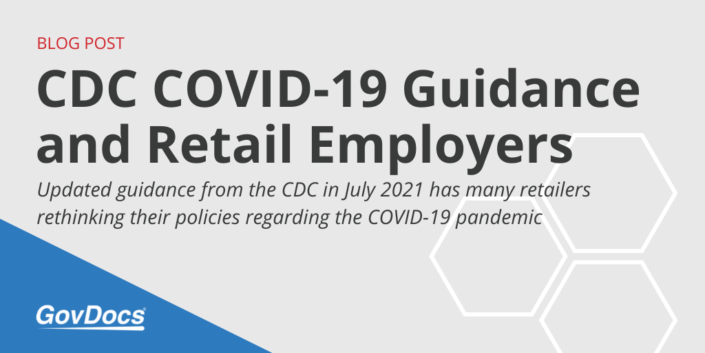 CDC COVID-19 Guidance and Retail Employers - GovDocs