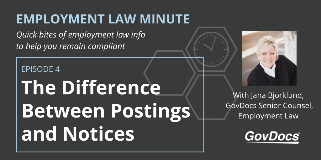 The Difference Between Postings and Notices