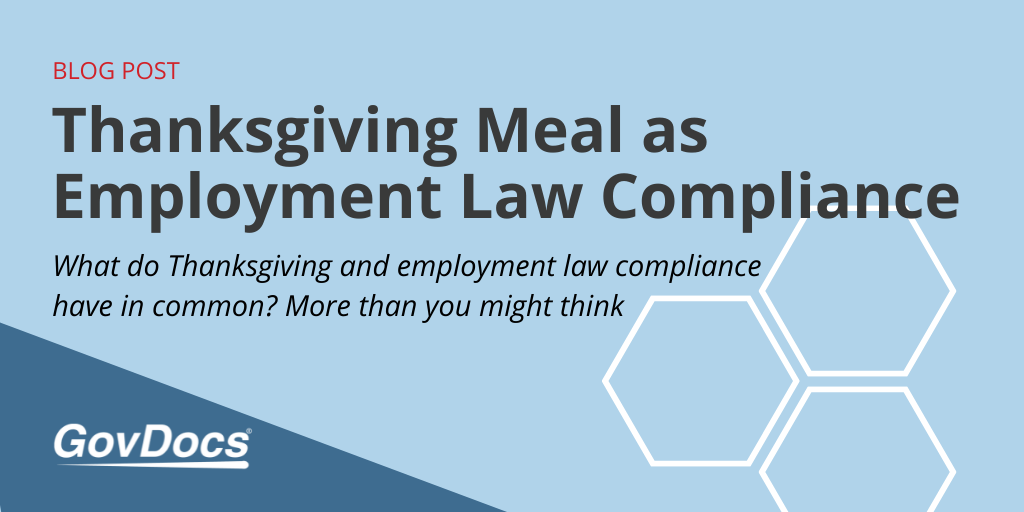 Thanksgiving Meal as Employment Law Compliance
