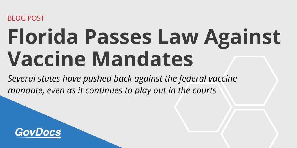 Florida Law Against Vaccine Mandates