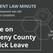Update on Allegheny County Paid Sick Leave