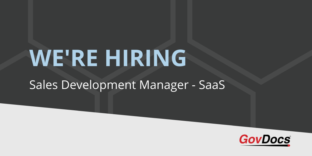 Sales Development Manager - SaaS - GovDocs