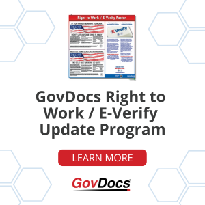 Right to Work E-Verify Poster