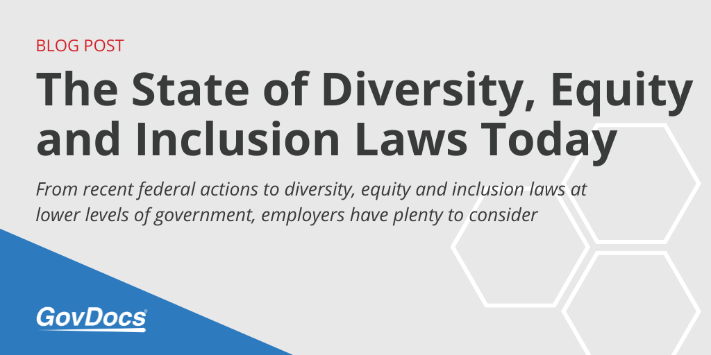 Hotellet Halvtreds kryds The State of Diversity, Equity and Inclusion Laws Today - GovDocs