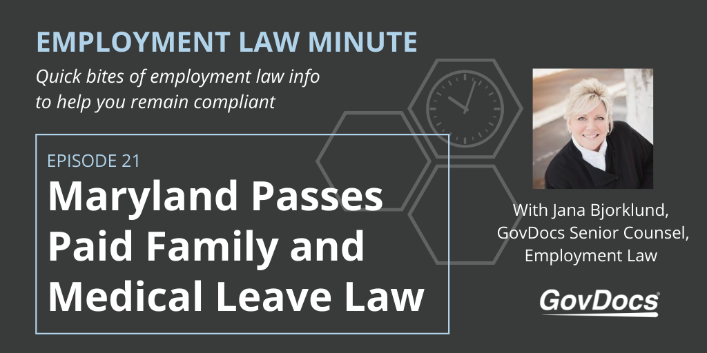 Maryland Paid Family and Medical Leave Law