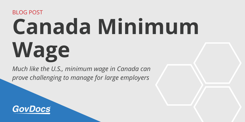 Canada Minimum Wage GovDocs