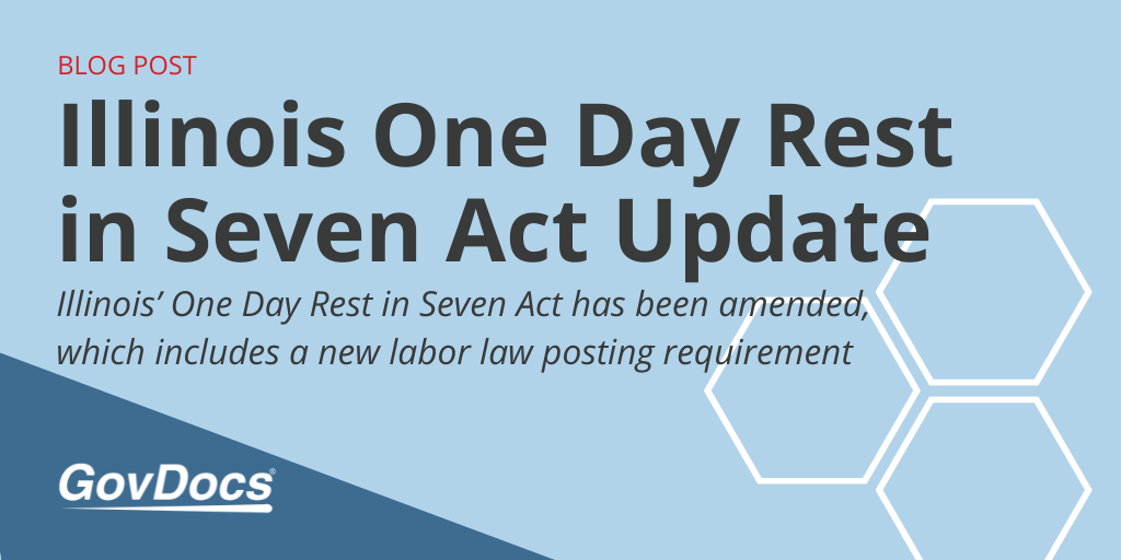 Illinois One Day Rest in Seven Act