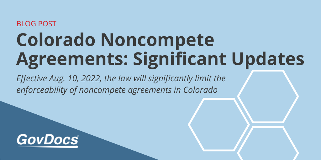Colorado Noncompete Agreements