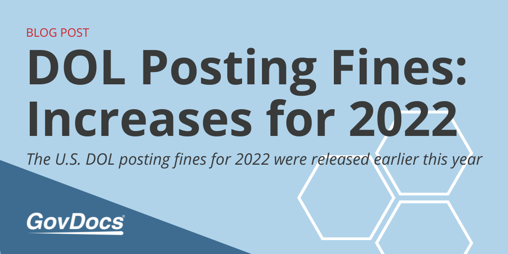 DOL Posting Fines 2022
