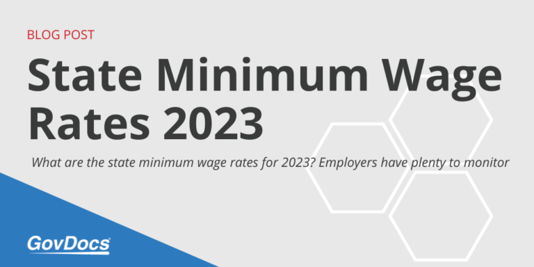 2023 State Minimum Wage Rates - GovDocs