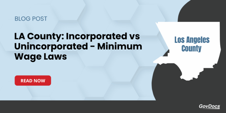 LA County: Incorporated vs Unincorporated Minimum Wage - GovDocs