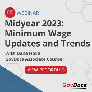 Midyear 2023 Minimum Wage Updates Webinar from GovDocs