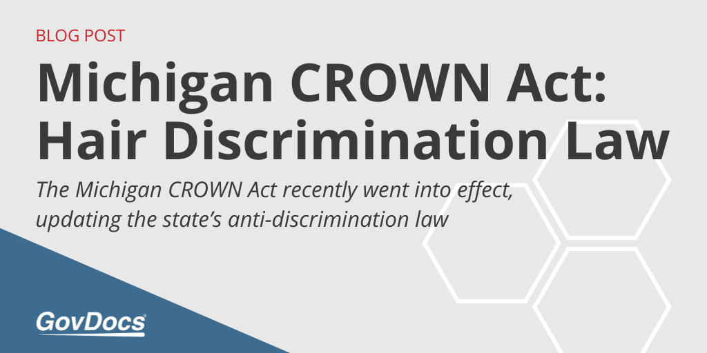 Michigan CROWN Act Hair Discrimination Law
