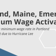 Portland, Maine, Emergency Minimum Wage Portland, Maine, Emergency Minimum Wage
