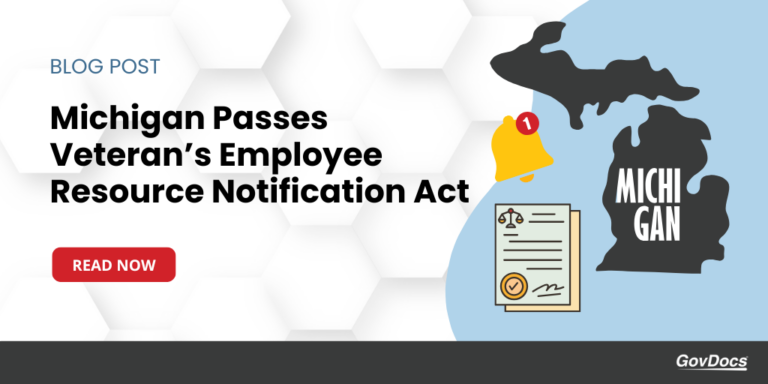 Michigan Passes Veteran’s Employee Resource Notification Act