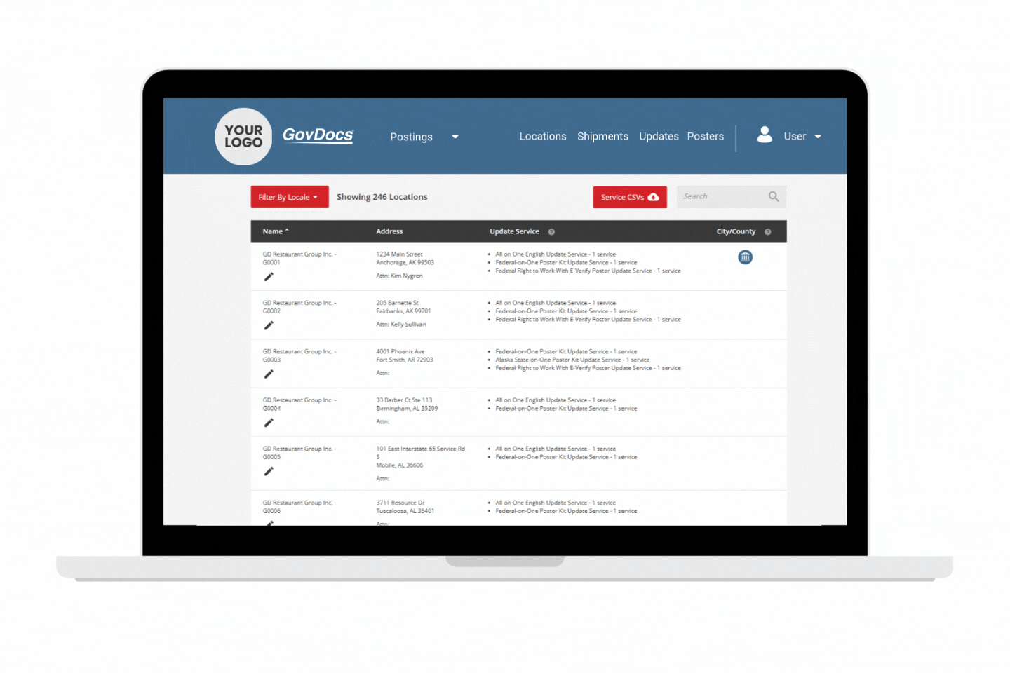 GovDocs CSV Download