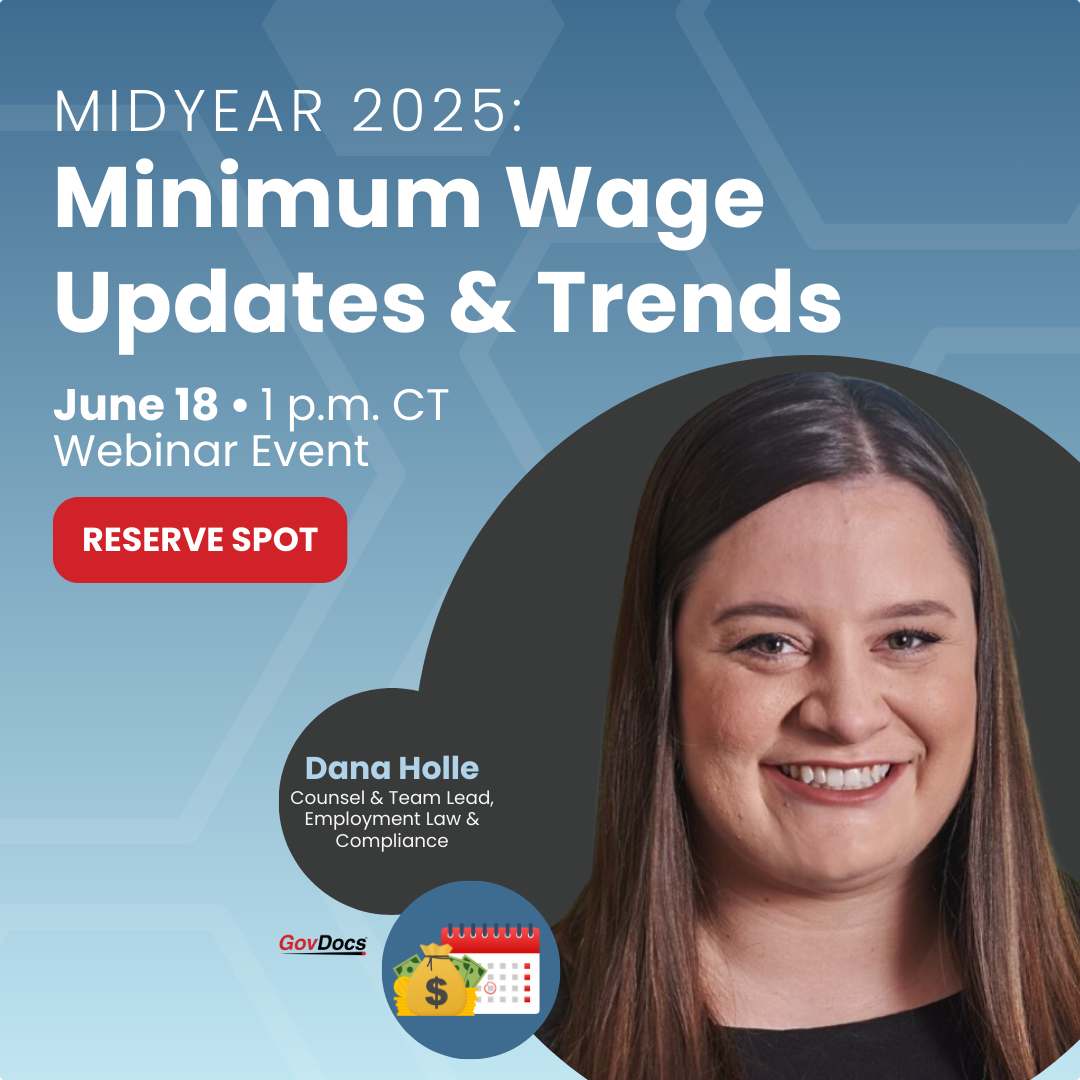Midyear 2025 Minimum Wage Updates and Trends Webinar from GovDocs
