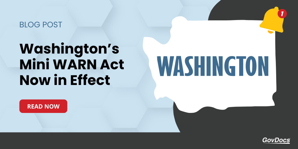 Washington’s Mini WARN Act Now In Effect