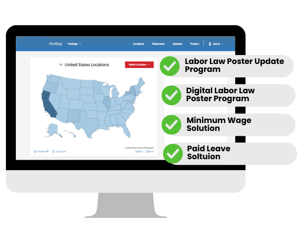 GovDocs Employment Law Compliance Platform Dashboard