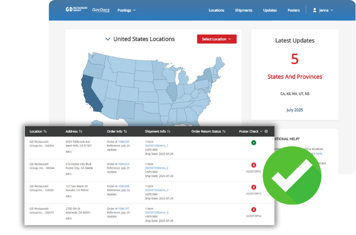 labor law poster service - update program dashboard