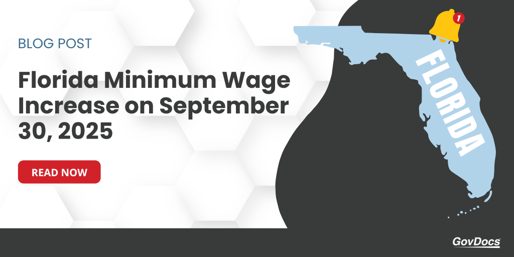Florida Minimum Wage Increase in 2025 read the full updates from GovDocs Employment Law News