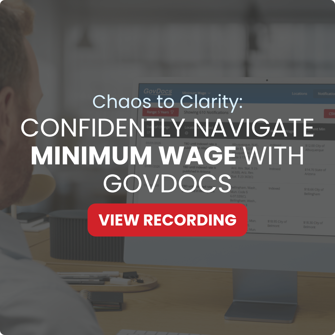 View GovDocs Minimum Wage Demo Recording from October 2025