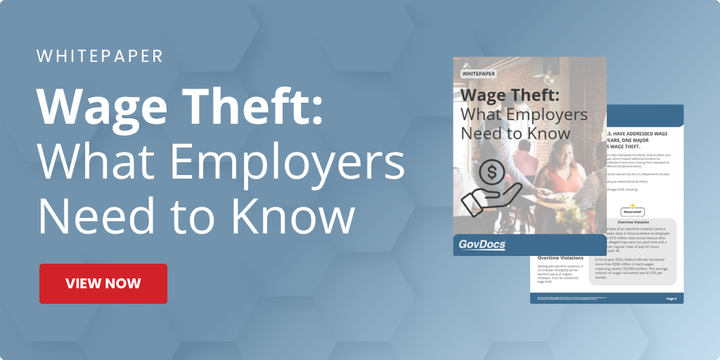 Wage Theft: What Employers Need to Know - GovDocs