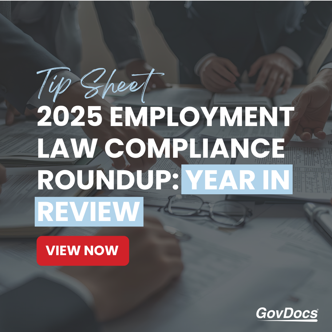 2025 Employment Law Compliance Roundup