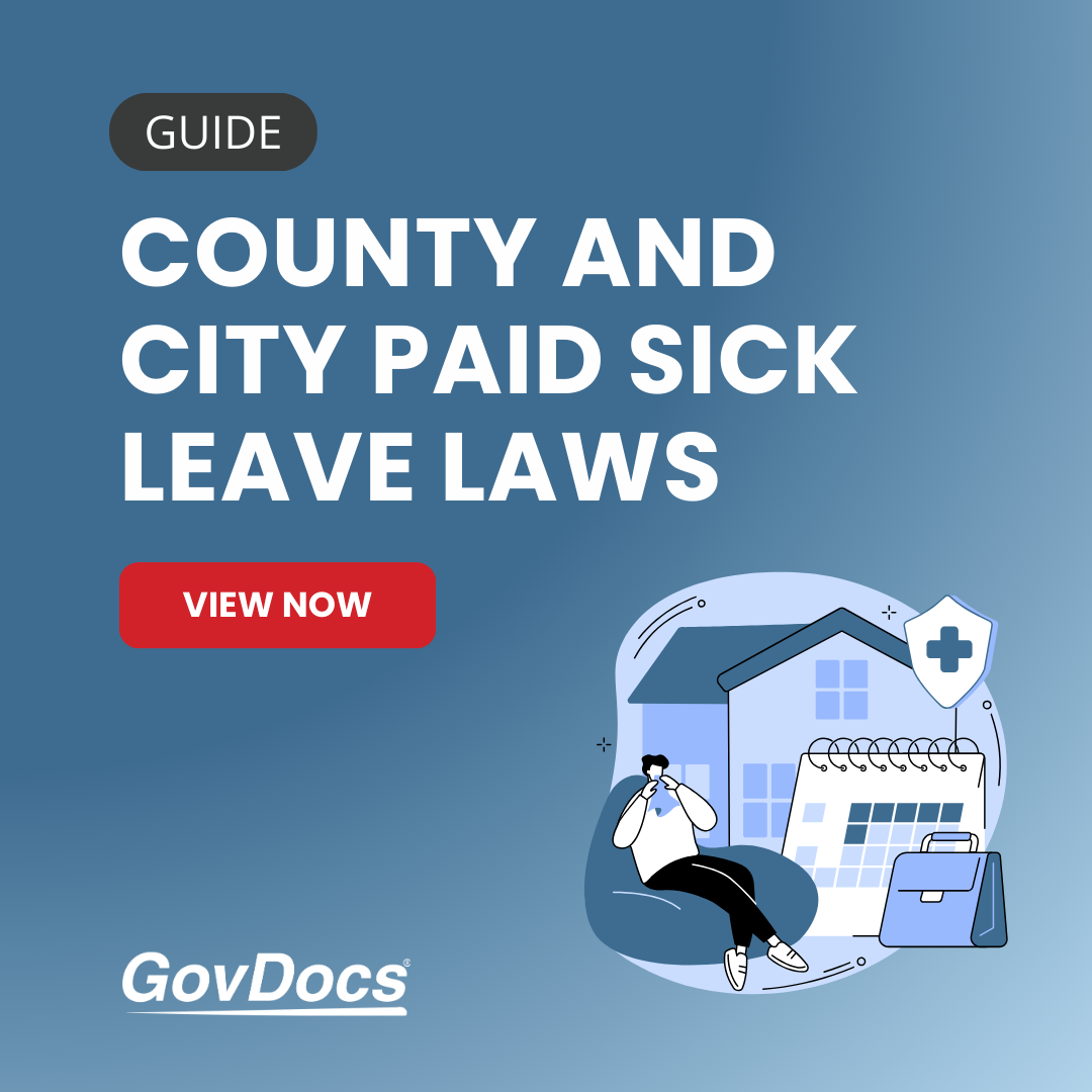 County and City Paid Sick Leave Laws
