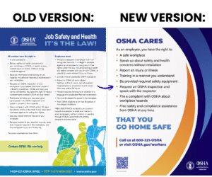 OSHA Cares New Job Safety and Health Poster