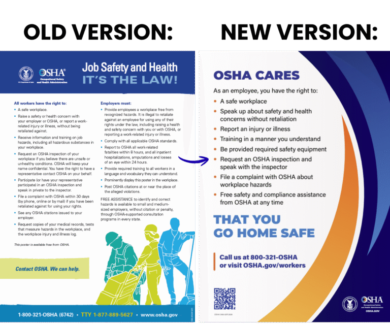 OSHA Cares New Job Safety and Health Poster